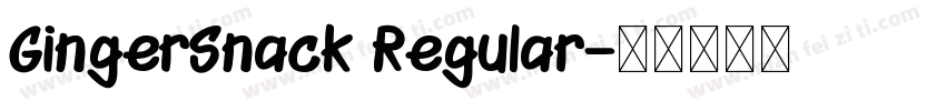 GingerSnack Regular字体转换
